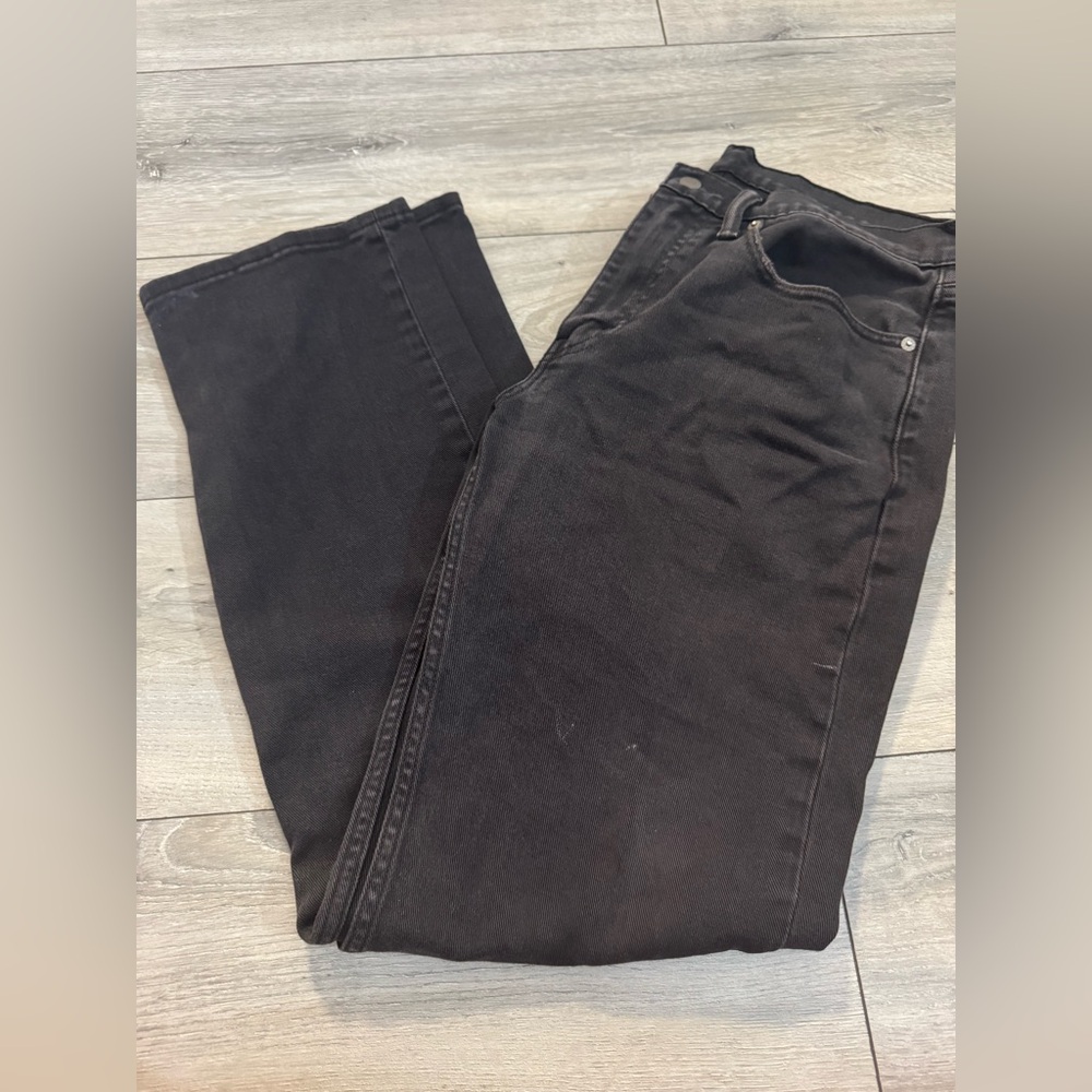 Classic Mens Levi 514 Black Denim Jeans Dark